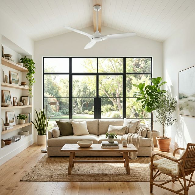 Intérieur lumineux avec brasseur d'air