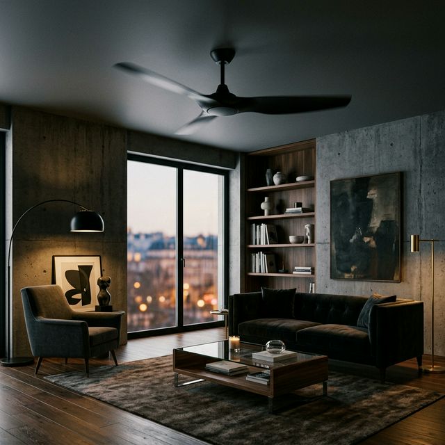 Intérieur avec brasseur d'air